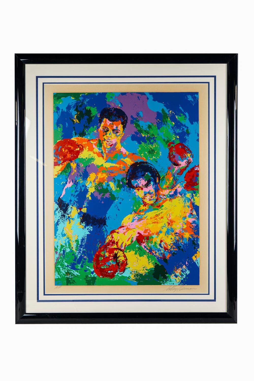 Appraisal: LEROY NEIMAN - MOHAMMAD ALI lithograph Artist Proof pencil signed