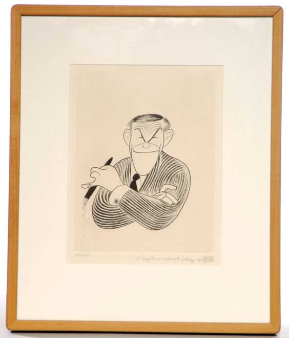 Appraisal: FINE HIRSCHFELD LITHOGRAPH Limited edition lithograph by Albert Hirshfeld American