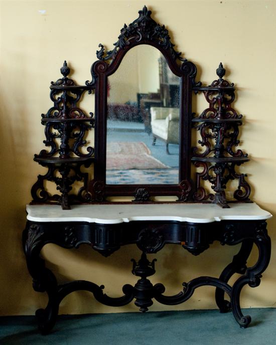 Appraisal: A th C Rococo Revival J J W Meeks Rosewood