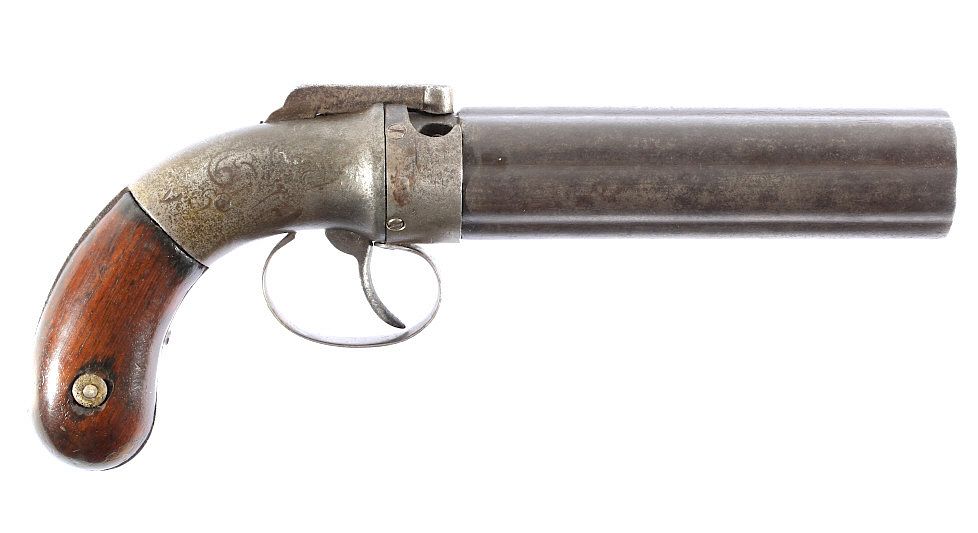 Appraisal: Allen Thurber Dragoon Sized Pepperbox Pistol For sale in this