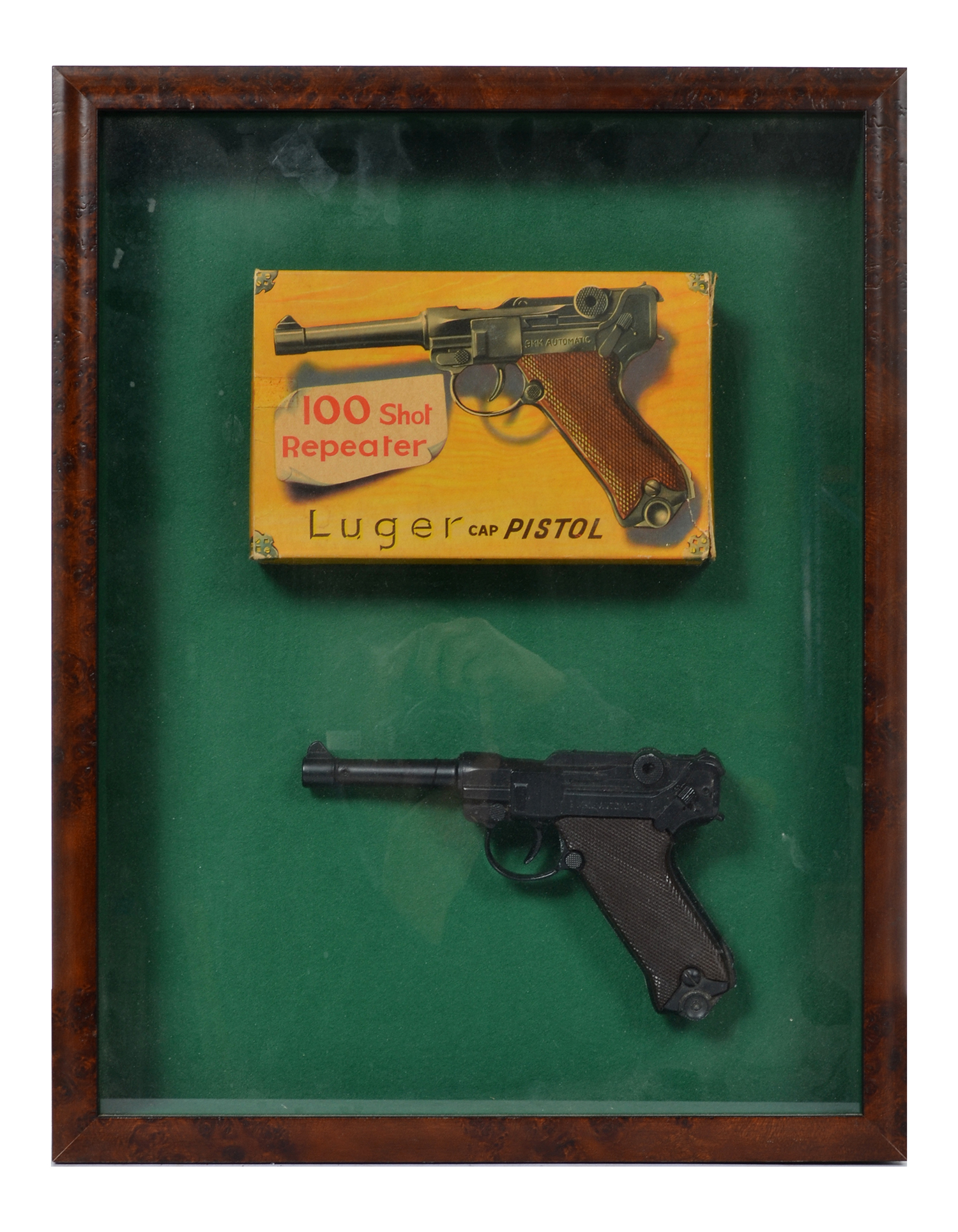 Appraisal: LONE STAR LUGAR CAP PISTOL WITH ORIGINAL BOX IN GLAZED