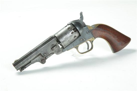 Appraisal: MANHATTAN PERCUSSION REVOLVER Navy type caliber five-shot '' octagonal barrel