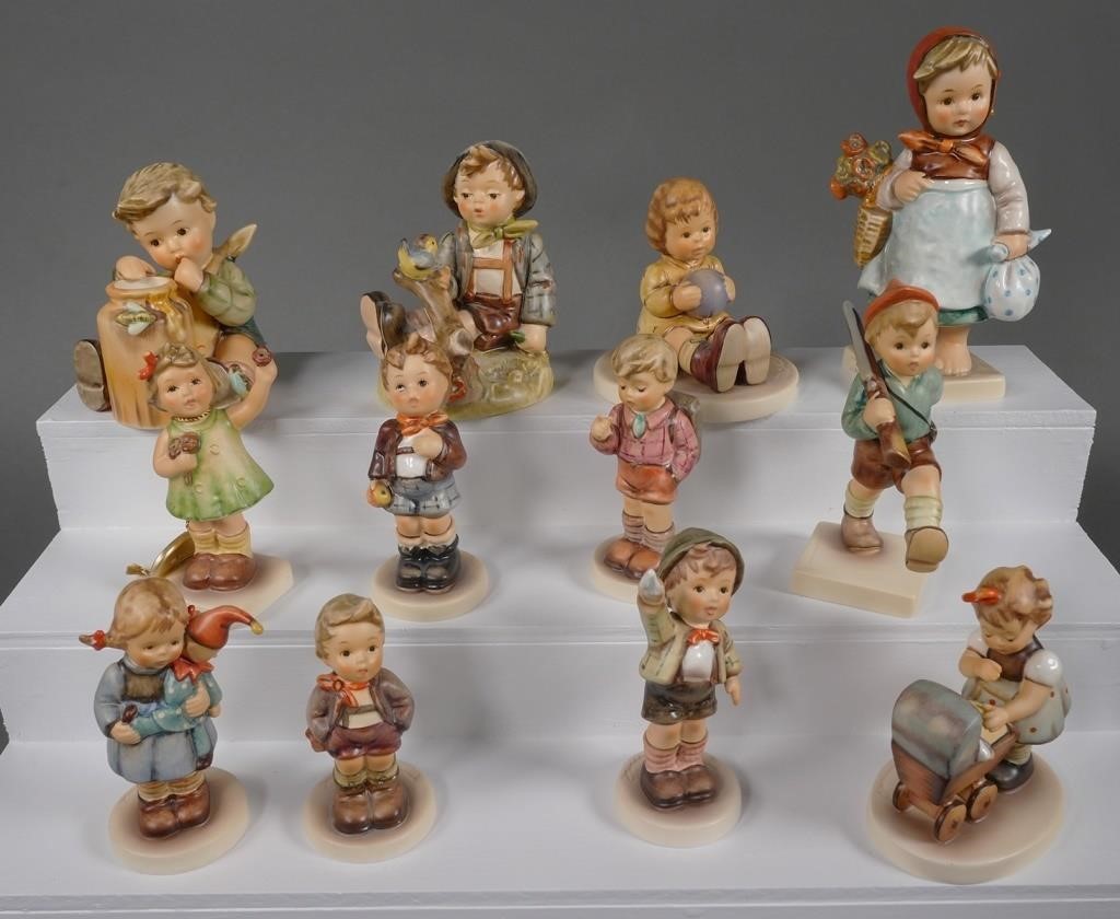 Appraisal: HUMMEL FIGURINES TMK Collection of Hummel figurines TMK- Hummels included