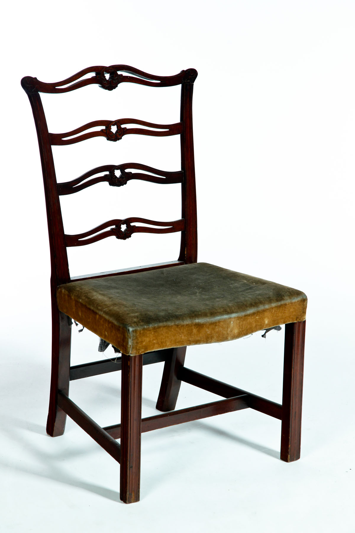 Appraisal: CARVED CHIPPENDALE SIDE CHAIR Pennsylvania late th century mahogany and