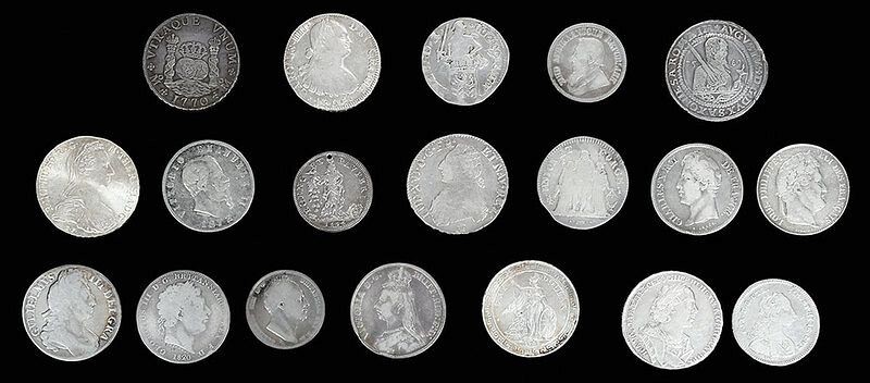 Appraisal: Group of Silver World Crowns total coins Mo-MF Mexican Reales