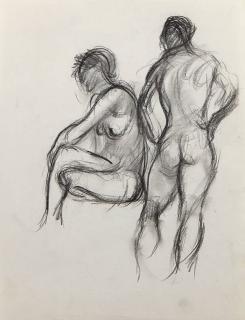 Appraisal: Drawing John Emmett Gerrity John Emmett Gerrity American - Nude