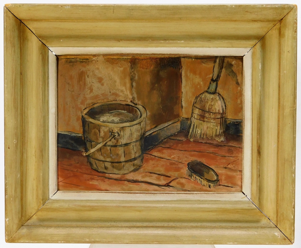 Appraisal: EDWARD ROSENFELD HOME CLEANING STILL LIFE PAINTING United States -