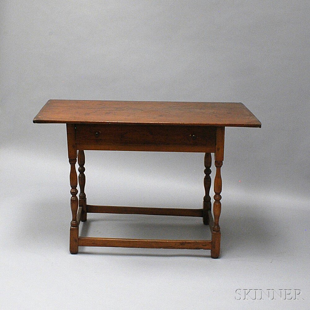 Appraisal: Pine and Cherry Tavern Table New England late th century