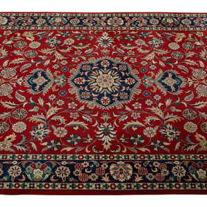 Appraisal: A Indian Persian Style Wool Gallery Carpet feet inches x