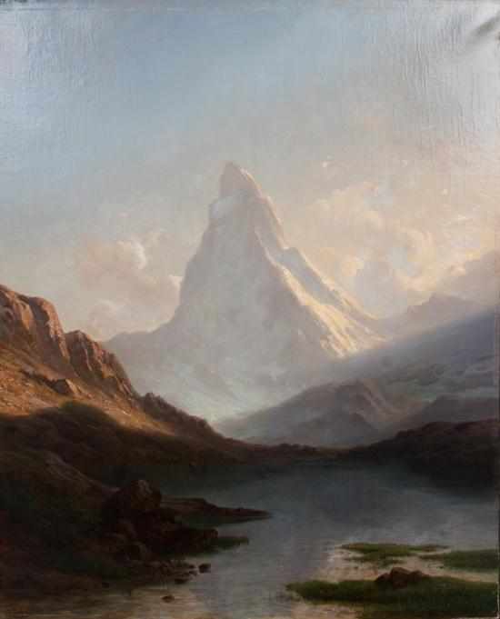 Appraisal: Jakob Joseph Zelger Swiss - View of the Matterhorn oil