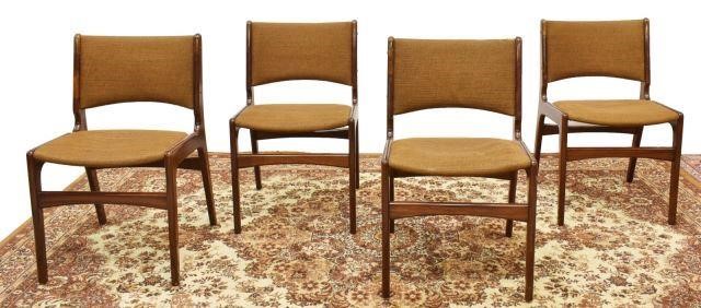 Appraisal: lot of Danish mid-century modern rosewood chairs c s having