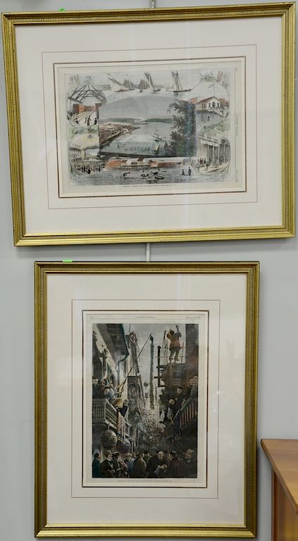 Appraisal: Sixteen Harper's Weekley's framed and matted having Donald Heald Fine