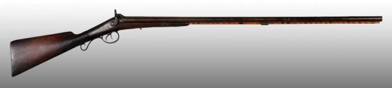 Appraisal: English Unmarked Double Barrel Percussion Shotgun Description OL - BL