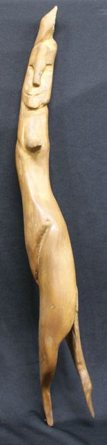 Appraisal: Danila Vassilieff - Elongated Form wood carving cm length Provenance