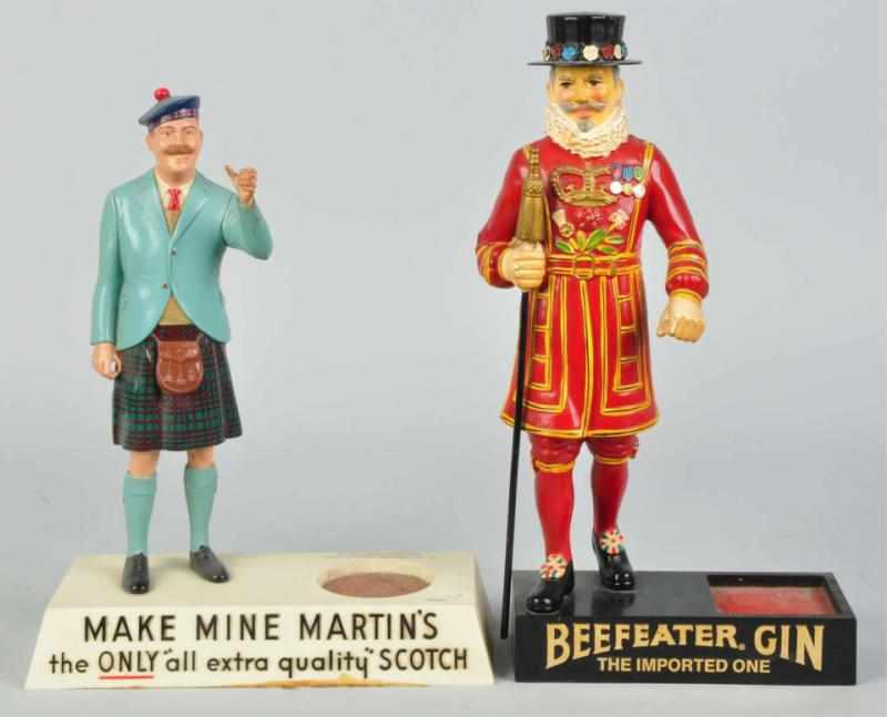 Appraisal: Lot of Plastic Advertising Figures Includes s Martins Scotch and