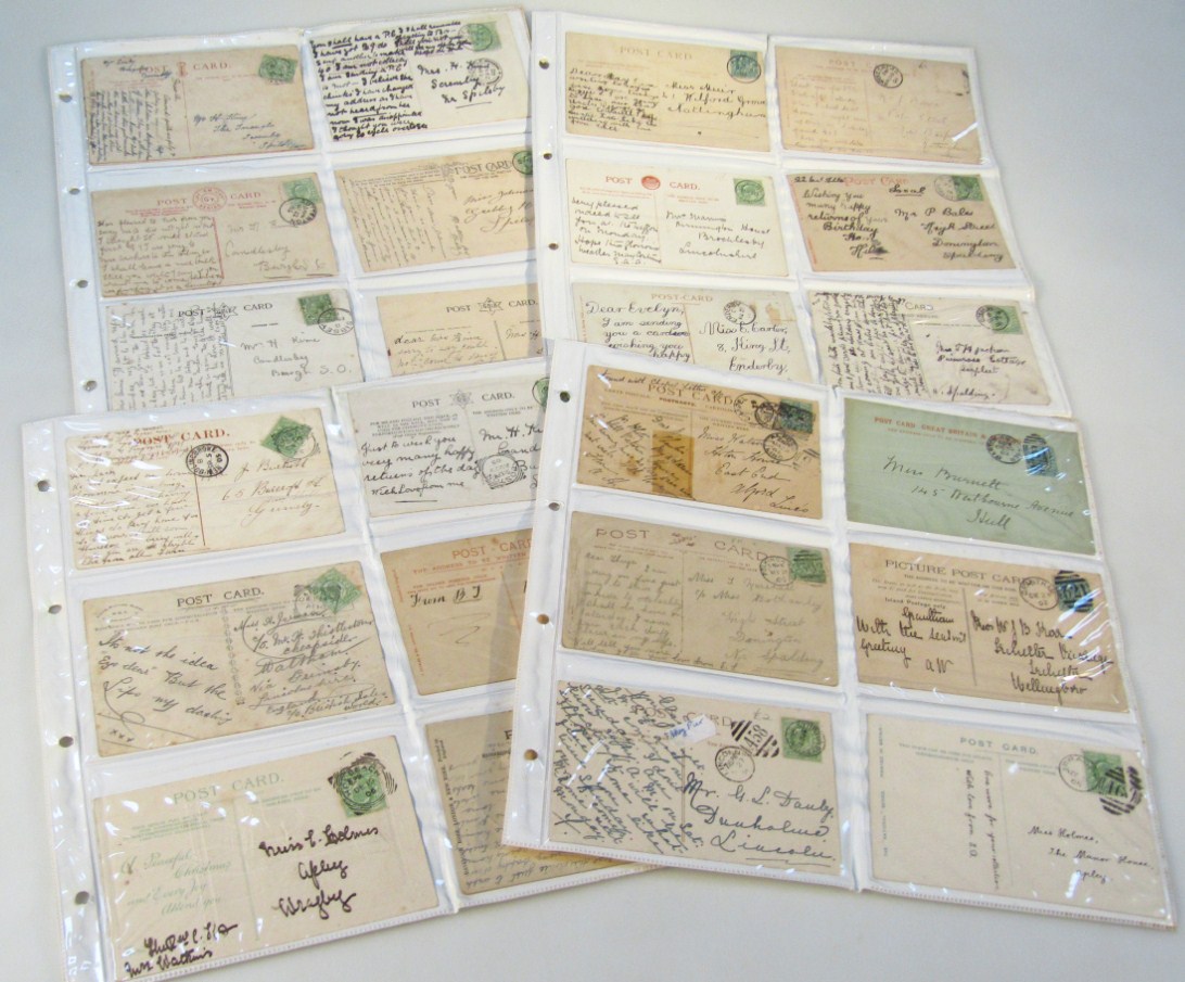 Appraisal: Various Lincolnshire postmarks on postcards Edwardian and others to include