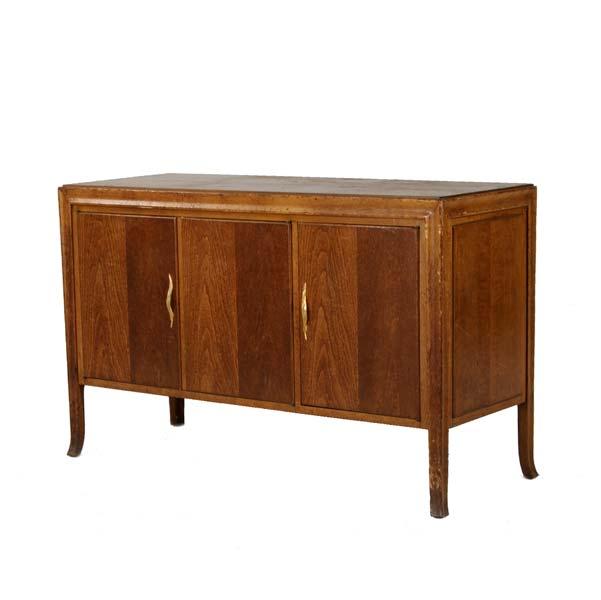 Appraisal: BAKER Oak chest with two interior drawers and single shelf