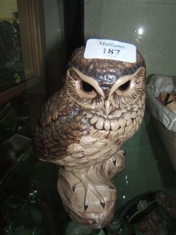 Appraisal: A Poole pottery Owl signed B Limley Adams in height