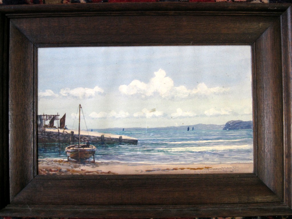 Appraisal: P MACGREGOR WILSON RSW Watercolour 'Kintyre-South End' signed recto and