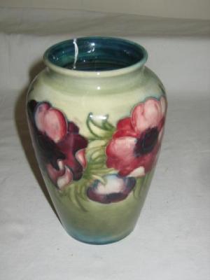 Appraisal: A MOORCROFT POTTERY VASE of baluster form tube lined in