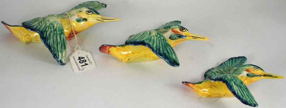 Appraisal: Beswick Set of Three Kingfisher Wall Plaques number