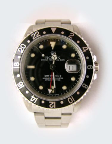 Appraisal: Gentleman's GMT-Master II stainless watch with oyster bracelet double boxed