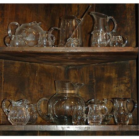 Appraisal: Miscellaneous Group of Colorless Glass Table Articles Estimate -