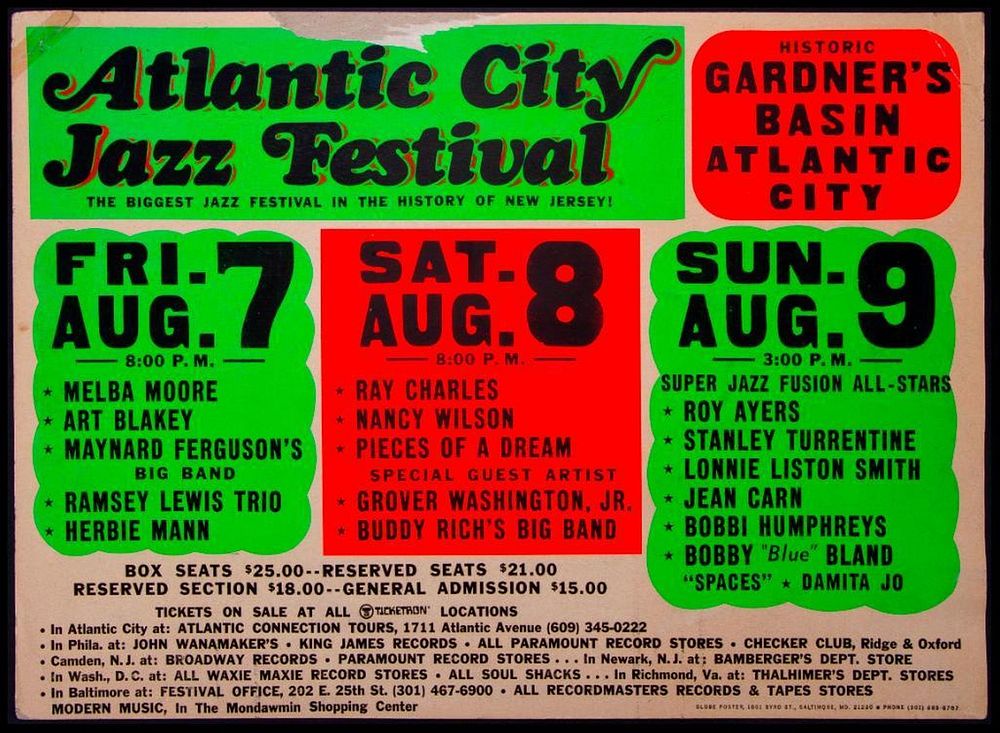 Appraisal: Atlantic City Jazz Festival A vintage Boxing Style Atlantic City