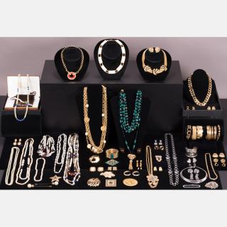 Appraisal: A Miscellaneous Collection of Costume Jewelry c s A Miscellaneous