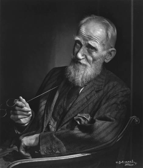 Appraisal: KARSH YOUSUF - George Bernard Shaw Silver print x inches