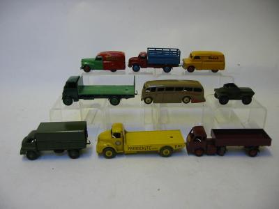 Appraisal: Nine Dinky models comprising Leyland Comet Cement Hindle Smart British