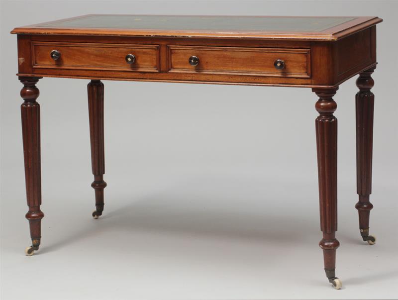 Appraisal: Late Regency Mahogany Writing Desk x x in Estimate -