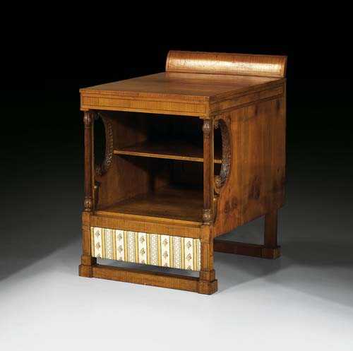 Appraisal: LOW ETAGERE Biedermeier attributed to J DANHAUSER Joseph Danhauser Vienna