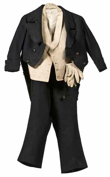 Appraisal: Tom Thumb's Boots Kepi Pants Topcoat and Vest A remarkable