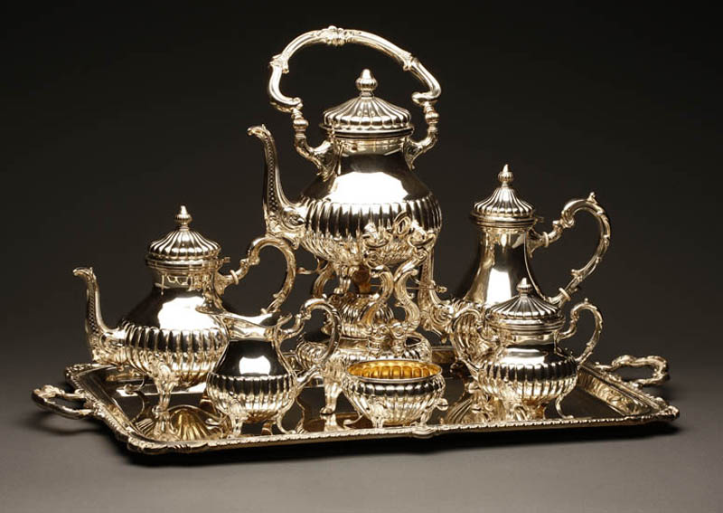 Appraisal: A Camusso sterling seven piece coffee tea service A Camusso