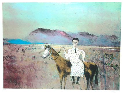 Appraisal: Sidney Nolan - Steve Hart Dressed as a Girl screenprint