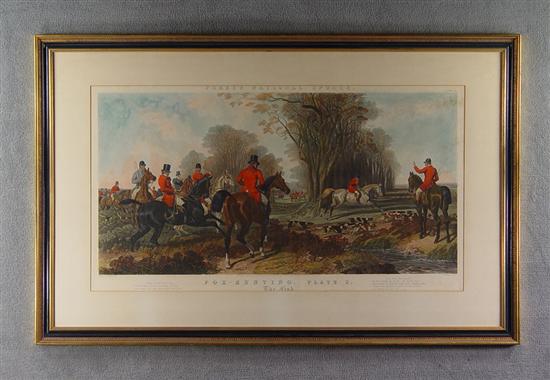 Appraisal: Steel Plate Handcolored Engraving After J F Herring Engraved by