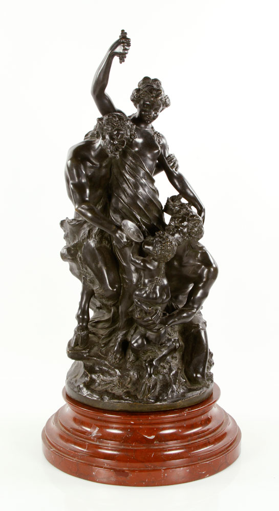 Appraisal: - After Clodion Education de Bacchus Bronze After Clodion Education