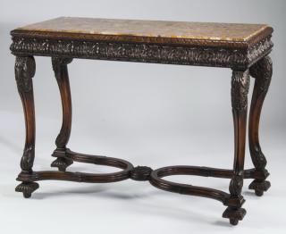 Appraisal: Renaissance Revival style marble top console l Late th or