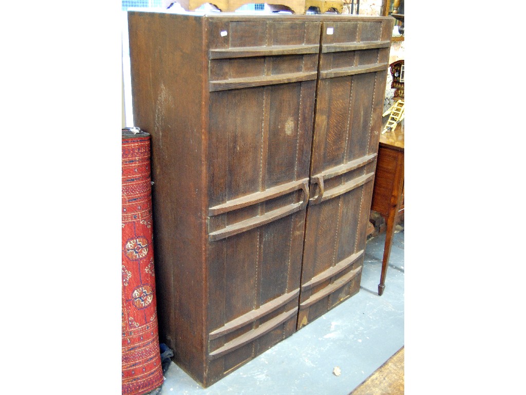 Appraisal: An early th century Cotswold School oak compactum in the