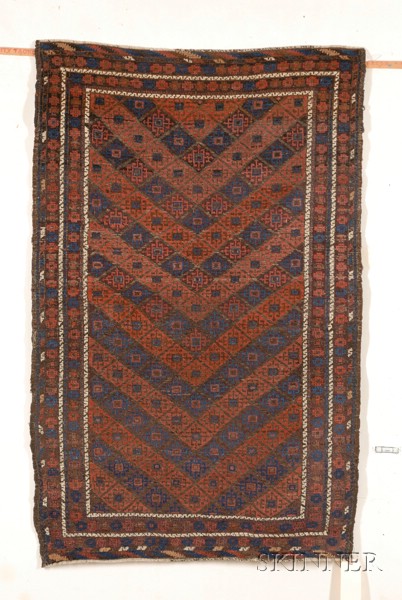 Appraisal: Baluch Rug Northeast Persia th century ft in x ft