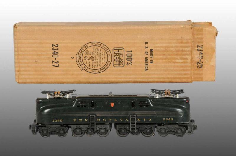 Appraisal: Lionel No O-Gauge -Stripe Green GG Train OB Description Post-war