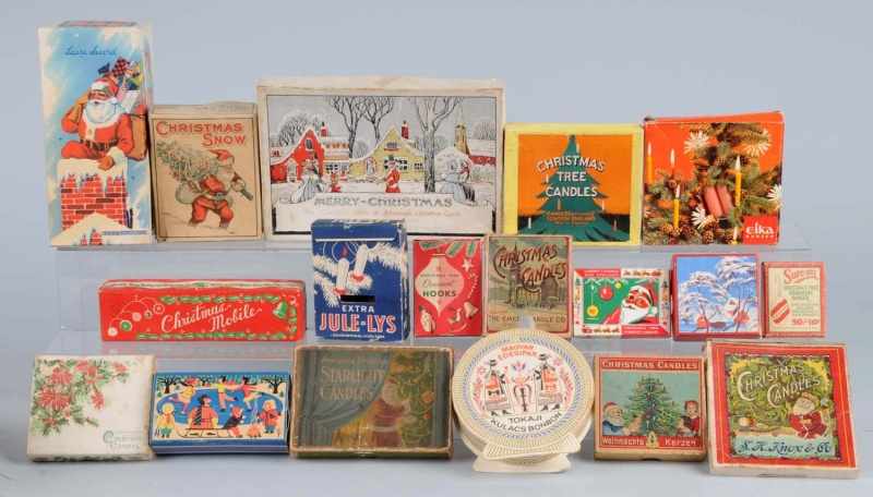 Appraisal: Lot of Christmas Boxes Description Includes approximately boxes with decorative