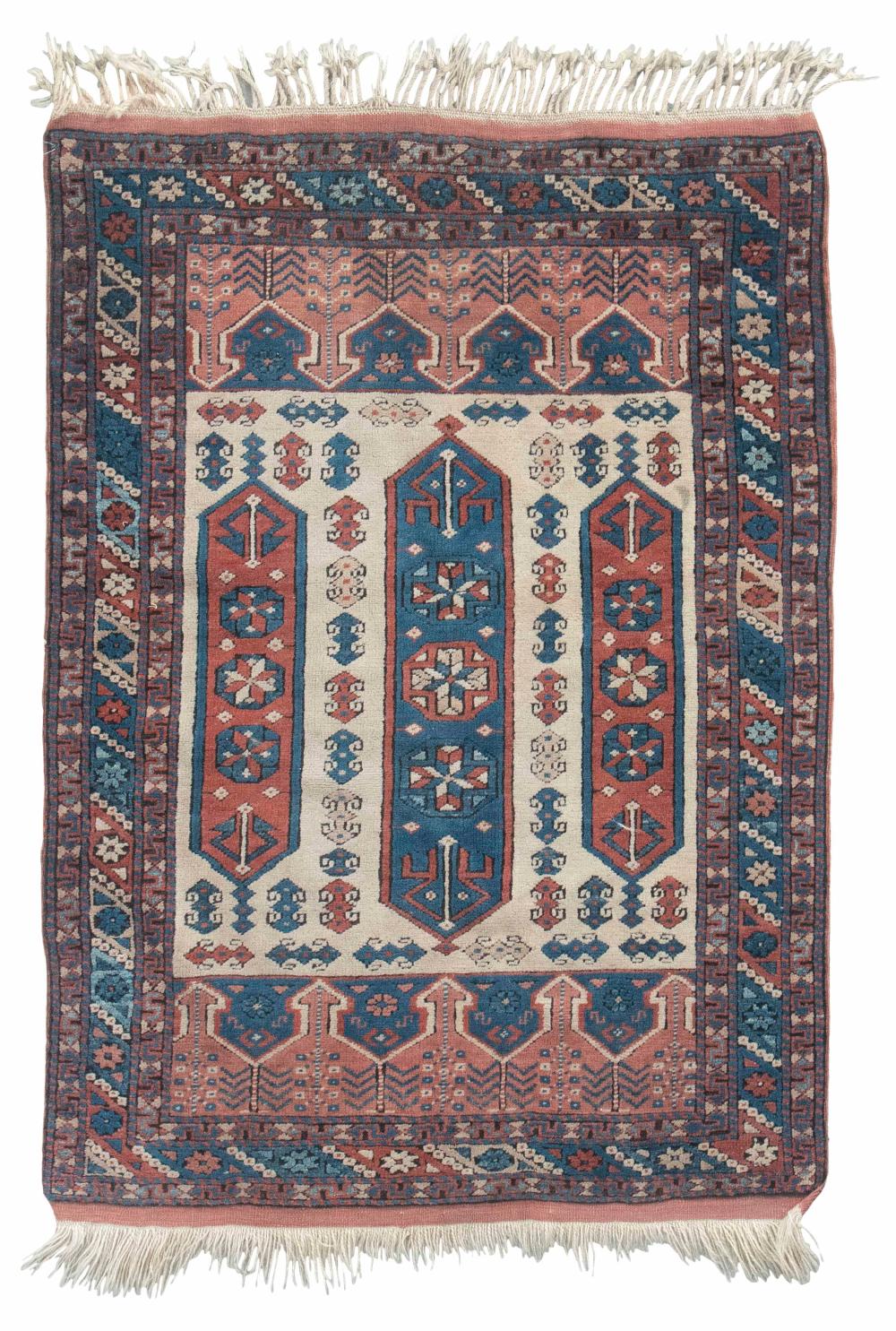 Appraisal: TURKISH RUG X LATE TH CENTURYTURKISH RUG ' X '