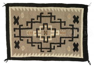 Appraisal: GROUP OF FOUR NAVAJO RUGS INCLUDING SADDLE BLANKET GROUP OF