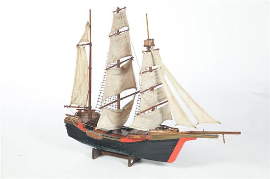 Appraisal: MODEL OF A SAILING SHIP American st half- th century