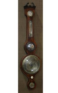 Appraisal: Scottish wheel barometer early th century by P Scottish wheel