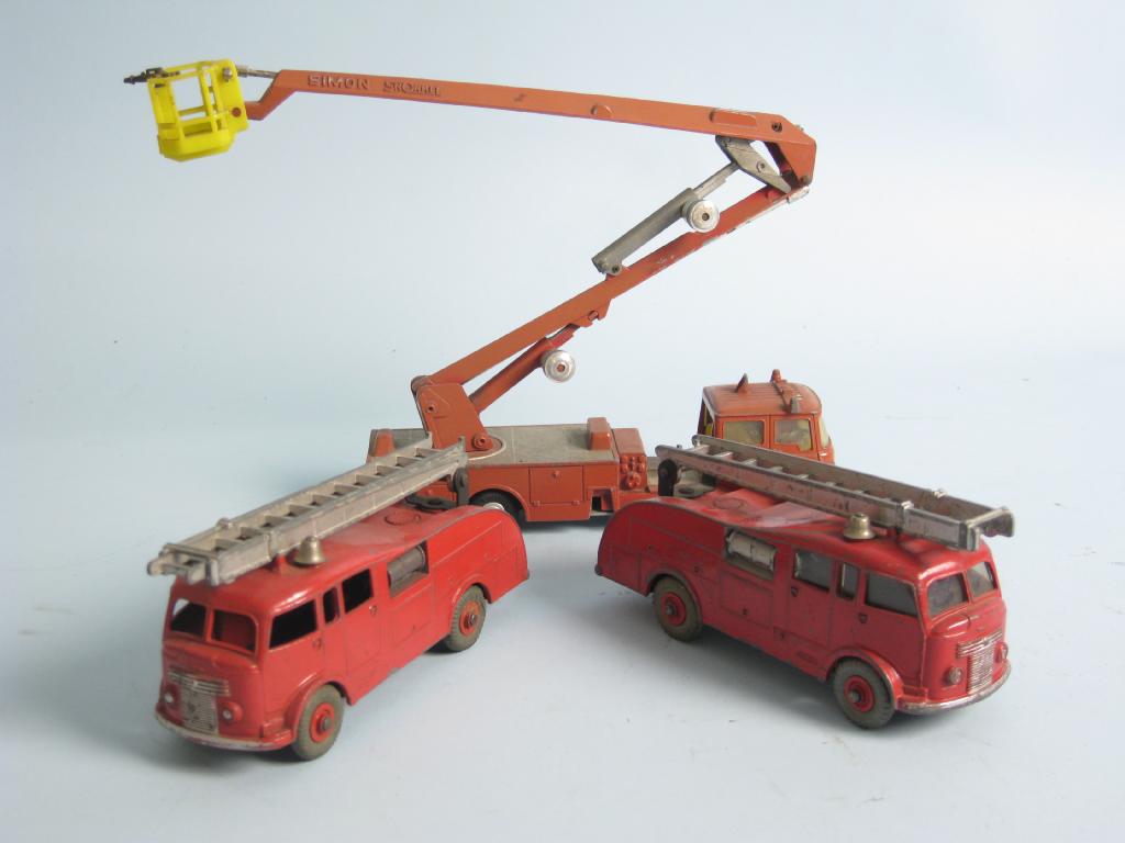 Appraisal: Two Dinky Toy Fire Engines and three others