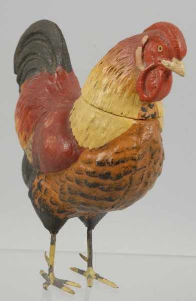 Appraisal: Rooster Candy Container Description German Marked Germany on inside of