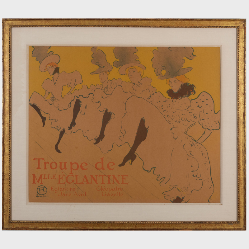 Appraisal: Henri de Toulouse-Lautrec - La Troupe de Mademoiselle Eglantine Lithograph